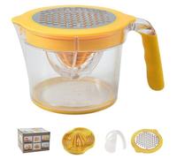 Citrus Juicer,Orange Squeezer, Lemon Squeezer Multipurpose Orange Juicer 600ml Non-slip Manual Juicer with Ergonomic Handle Detachable Washable Hand Juicer