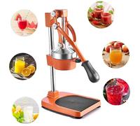 Citrus Juicer, Stainless Steel Orange and Pomegranate Squeezer, Professional No-Splash Design, Easy to Clean for Fresh Juice