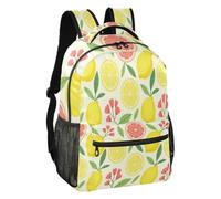 Citrus Lemon Grapefruit Bloom Soft Lining Casual Backpack S, Citrus Lemon Grapefruit Bloom, S, Backpack