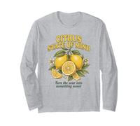 Citrus Lemon Love Graphic Retro Summer Vibes Long Sleeve T-Shirt