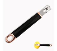 Citrus Lemon Peeler Zester Tool to Save Effort, Multifunctional Lemon Zester Fruit Peeler, Professional Handheld Fruit Rind Peeler for Cocktail Home Kitchen Bar (Black Gold)