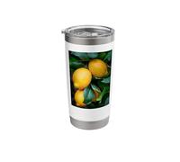 Citrus Limon Lemon Tree Botanical Study Stainless Steel Insulated Tumbler