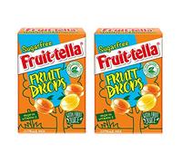 Citrus Mix Orange & Lemon - Sugar Free Fruit Drops - Fruittella Sweets Box 45g (Pack of 2)