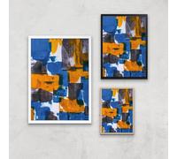Citrus On Canvas Giclee Art Print - A3 - Wooden Frame