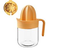 Citrus Press Juicer Manual Orange Squeezer Tool, Comppact Hand Presser, Heavy Delicious Fruit Rotary Press with Handle, Household Juice, Handheld Citrus Extractor for the Kitchen