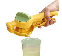 Citrus Press - Manual Lemon Lime Squeezer, Ergonomic Hand Tool for Fruit Extractor | Multiple Leverage Durable Kitchen Gadget for Juice Extraction Home Cooking Drink Preparation