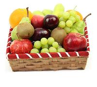 Citrus Punch Fruit Basket - Fruit Gift Baskets and Gift Hampers with Next Day UK delivery with Personal Message attached