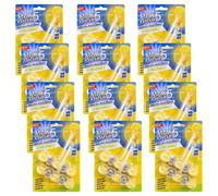 Citrus Sparkle Pack Of 12 Toilet Rim Block Cleaner Twin Pack Anti-Limescale, Foaming Cleaning Action, Lasts Up To 4 Weeks