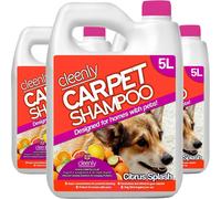 (Citrus Splash for Pet Stains & Odours, 15L) Cleenly Carpet Shampoo Pet Odour Remover