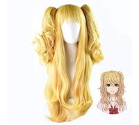 Citrus Yuzu Aihara Cosplay Wigs 60Cm Long Wavy Heat Resistant Synthetic Hair Perucas Cosplay Wig+Hairnet