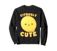 Citrusly Cute Kawaii Lemon Fruit Design Sweatshirt