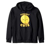Citrusly Cute Kawaii Lemon Fruit Lover Zip Hoodie