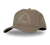 CITRUSY Athletic Trucker Golf Hat | Performance Mens 5 Panel Cap | Cool Breathable Waterproof Workout Running Snapback, Western Pro Shop | Moss Brown, One size