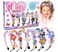 CITSKY Best Gifts for 6-Year-Old Girls: Craft Kits for Kids 6-12 | Fashion Girls Hair Accessories Making Set | That Allows Girls to Make Their Own Unique DIY Flower Hair Accessories