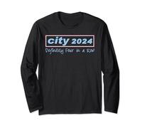 City, 2024, Four in A Row Champions, Manchester Long Sleeve T-Shirt