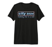 City, 2024, Four in A Row Champions, Manchester Premium T-Shirt