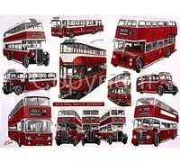 City and Royal Edinburgh Bus Montage Montage Metal Wall Art