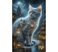 City Animal Cat 70 Piece Jigsaw Puzzles for Adults, Challenging and Brainteasing, Difficult Puzzles, Puzzle 70 Pieces