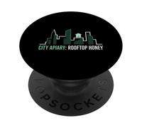 City Apiary Rooftop Honey Urban Beekeeper Pollinator PopSockets Adhesive PopGrip