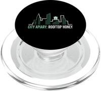 City Apiary Rooftop Honey Urban Beekeeper Pollinator PopSockets PopGrip for MagSafe