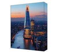 City Architecture Paint by Numbers, Painting by Numbers for Adults Kits, DIY Canvas Paint by Number Kids Kits, Acrylic Pigment Drawing Crafts, Gifts for Home Wall Decor 40x50cm (Without Frame) T-85