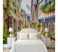 City Architecture Streets Plants Flowers 3D Wallpaper Luxury Home Dining Decor Paste Sofa Living Room The Wall for Bedroom Mural-300cm×210cm