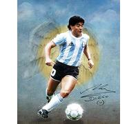 City-art-zone Diego Armando Maradona Football Sport Poster Wall Art Print A4