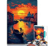 City at Sunset 1000 Piece Jigsaw Puzzles for Adults & Teens,Help The Brain Exercise Addictive Toys to Cultivate Patience Suitable for Couples (38x26cm)