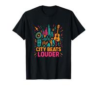 City Beats Music Skyline Graphic T-Shirt