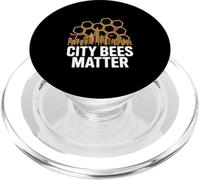 City Bees Matter Urban Beekeeping Awareness PopSockets PopGrip for MagSafe