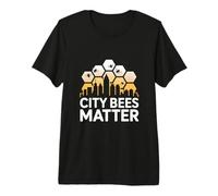 City Bees Matter Urban Beekeeping Awareness Premium T-Shirt