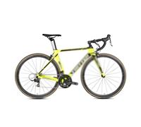 City bike, Carbon Road Bike 18 Speed 700Cx25C Tire Front Shock Fork Multiple Sizes Multicolor(Yellow,22-50Cm)