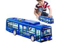 City Bus Toy - Battery-Operated 28.5cm Vehicle, ABS Openable Doors, Lights & Music Function | Realistic Large Electric Bus Toy, Kids Birthday, Preschool, Indoor Vehicle, Transportation