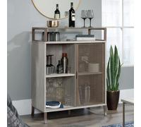 city centre wooden storage cabinet in champagne oak
