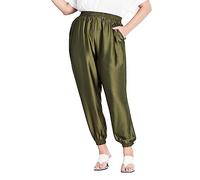 CITY CHIC Plus Size Pant Relaxed Class, in Khaki, Size, 20