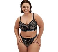 City Chic PLUS SIZE SIGNATURE HI THONG IN BLACK, Black, 22-24 Plus