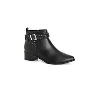 City Chic Women's Ankle Boots - Larkin, Black, 11 UK Wide