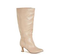 City Chic Women's Boots - Noa, Neutral, Neutral, 10 UK Wide