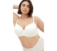 City Chic Women's Bra-Smooth & Chic Cotton T-Shirt, Ivory, 44B