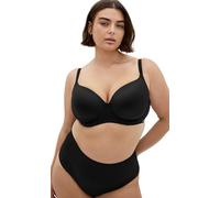 City Chic Women's Bra-Smooth & Chic T-Shirt, Black, E