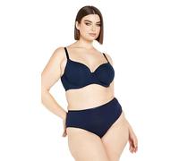 City Chic Women's Plus Size Bra - Smooth & Chic Cotton T-Shirt, Navy, 44DD