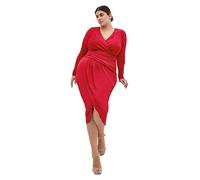City Chic Women's Plus Size Marissa Dress, Cherry, 22