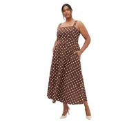 City Chic Women's Plus Size Maxi Dress - Collins Print, Chocolate Spot, 20 Plus