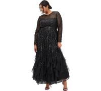 City Chic Women's Plus Size Maxi Dress - Radiant, Black, 18 Plus