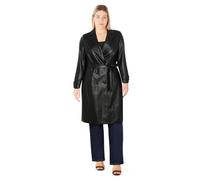 City Chic Women's Plus Size Trench Coat - Briella, Black, 28 Plus