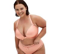 City Chic Women's Push Up Bra-Adore Luxe Racerback, Blush, 42D