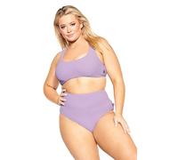 City Chic Women's Top-Izzy Underwire Bikini, Violet, 12 Plus
