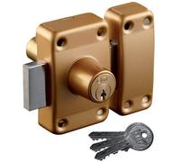 City City Security or Security Lock 26 Brass Colour Number Stock 2 Type 2 Entries External Cylinder 45 mm
