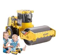 City Construction Steamroller - Mini Road Roller Toy, Model Vehicle Decor | Interactive Construction Site Playset, Engineering Roller Boys Girls Aged Five Plus Educational Fun