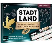 City, Country, The Unofficial Game for Lord of the Rings Fans - The classic game for all fans of Tolkien: The ultimate city, country, river block with 52 categories from the popular fantasy range